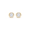 Thumbnail Image 2 of KAY Lab-Grown Diamonds Round-Cut Bezel-Set Solitaire Stud Earrings 1 ct tw 14K Yellow Gold (F/SI2)