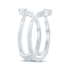Thumbnail Image 2 of Now + Forever Marquise & Round-Cut Diamond Chevron Enhancer Ring 1/4 ct tw 14K White Gold