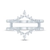 Thumbnail Image 3 of Now + Forever Marquise & Round-Cut Diamond Chevron Enhancer Ring 1/4 ct tw 14K White Gold