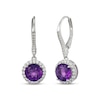 Thumbnail Image 4 of Amethyst & White Lab-Created Sapphire Gift Set Sterling Silver