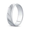 Thumbnail Image 2 of Now + Forever Men's Grooved Wedding Band 10K White Gold 6mm