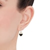 Thumbnail Image 4 of Charmed Memories Enamel Heart Dangle Hoop Earrings 10K Yellow Gold