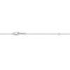 Thumbnail Image 4 of Oval-Cut & Pear-Shaped White Lab-Created Sapphire Cat Necklace Sterling Silver & 10K Yellow Gold 18&quot;
