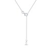 Thumbnail Image 4 of Diamond Chinese &quot;Mother&quot; Heart Necklace 1/4 ct tw 10K White Gold 18&quot;