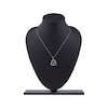 Thumbnail Image 5 of Diamond Chinese "Mother" Heart Necklace 1/4 ct tw 10K White Gold 18"