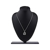 Thumbnail Image 6 of Diamond Chinese "Mother" Heart Necklace 1/4 ct tw 10K White Gold 18"