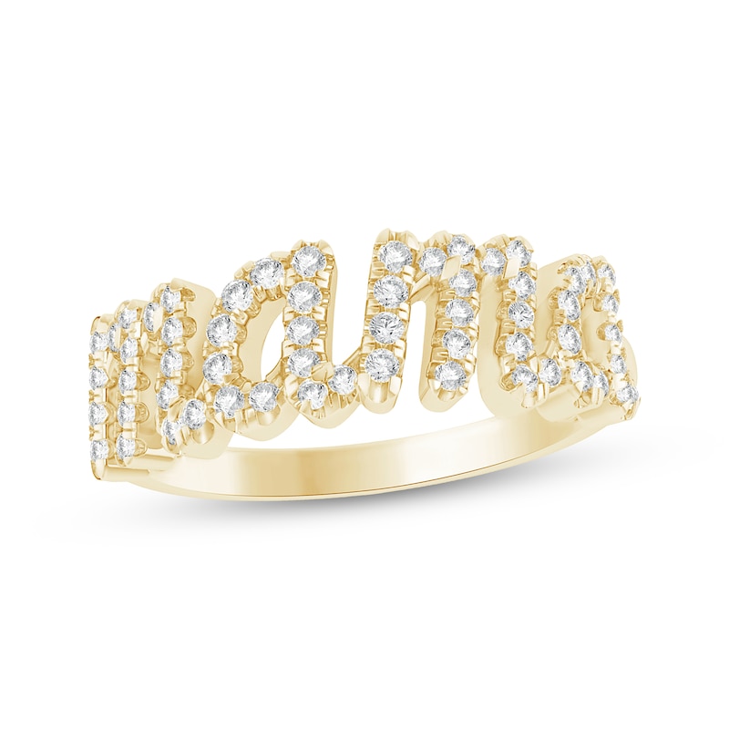 Main Image 1 of Diamond &quot;Mama&quot; Ring 1/5 ct tw 10K Yellow Gold