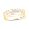 Thumbnail Image 1 of Now + Forever Men's Diamond Channel Wedding Band 1/4 ct tw 10K Yellow Gold