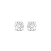 Thumbnail Image 2 of Round-Cut Diamond Solitaire Stud Earrings 1 ct tw 10K White Gold (I/I3)
