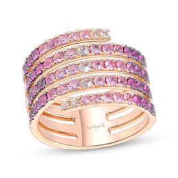 Le Vian Good Karma Pink Sapphire Ombré Five-Row Ring 14K Strawberry Gold®