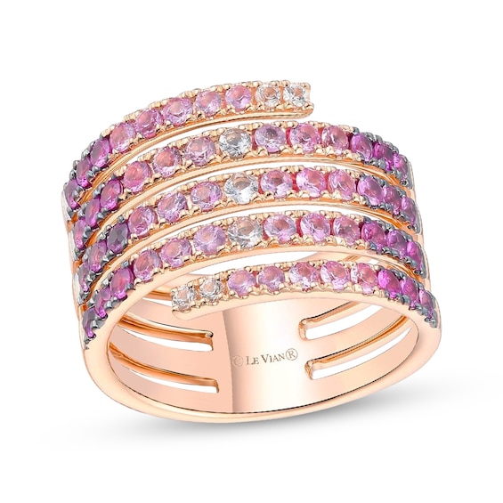 Le Vian Good Karma Pink Sapphire Ombré Five-Row Ring 14K Strawberry Gold®