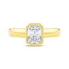 Thumbnail Image 4 of Now + Forever Lab-Grown Diamonds Radiant-Cut Bezel-Set Solitaire Engagement Ring 1 ct tw 14K Yellow Gold (F/VS2)