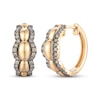 Thumbnail Image 1 of Le Vian Chocolate Waterfall Diamond Hoop Earrings 1/2 ct tw 14K Honey Gold