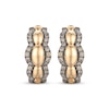 Thumbnail Image 2 of Le Vian Chocolate Waterfall Diamond Hoop Earrings 1/2 ct tw 14K Honey Gold