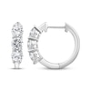 Thumbnail Image 3 of Memories Moments Magic Lab-Grown Diamond Hoop Earrings 1-1/2 ct tw 10K White Gold