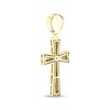 Thumbnail Image 4 of STUDIO BY KAY Men's Lab-Grown Diamond Pavé Flared Cross Charm 1/2 ct tw 24K Yellow Gold Vermeil Sterling Silver