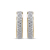 Thumbnail Image 2 of STUDIO BY KAY Diamond Two-Row Hoop Earrings 1/4 ct tw 24K Yellow Gold Vermeil Sterling Silver