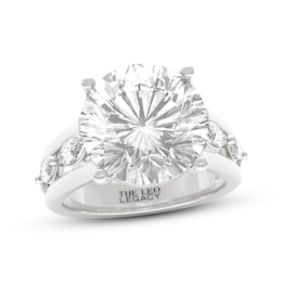 THE LEO Legacy Lab-Grown Diamond Round-Cut Engagement Ring 8-3/4 ct tw 14K White Gold