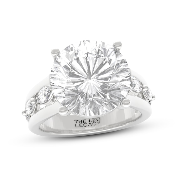 THE LEO Legacy Lab-Grown Diamond Round-Cut Engagement Ring 8-3/4 ct tw 14K White Gold