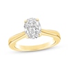 Thumbnail Image 1 of Now + Forever Oval-Cut Diamond Hidden Halo Solitaire Engagement Ring 1 ct tw 14K Yellow Gold (I/I2)