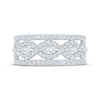 Thumbnail Image 3 of KAY Lab-Grown Diamonds Marquise-Cut Multi-Row Twist Anniversary Ring 1 ct tw 14K White Gold