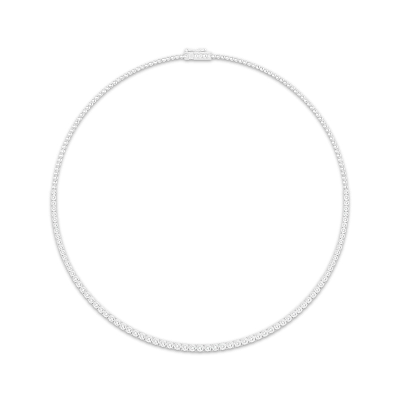 Main Image 1 of KAY Lab-Grown Diamonds Necklace 3 ct tw Sterling Silver 17"