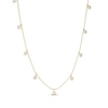 Thumbnail Image 2 of STUDIO BY KAY Lab-Grown Diamond Dangle Station Necklace 1/3 ct tw 24K Yellow Gold Vermeil Sterling Silver 18"