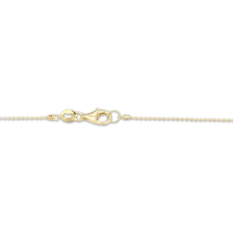 Main Image 4 of STUDIO BY KAY Lab-Grown Diamond Dangle Station Necklace 1/3 ct tw 24K Yellow Gold Vermeil Sterling Silver 18"