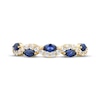 Thumbnail Image 3 of Now + Forever Marquise-Cut Blue Sapphire & Diamond Anniversary Ring 1/4 ct tw 10K Yellow Gold