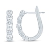 Thumbnail Image 3 of KAY Lab-Grown Diamonds Hoop Earrings 2 ct tw 10K White Gold