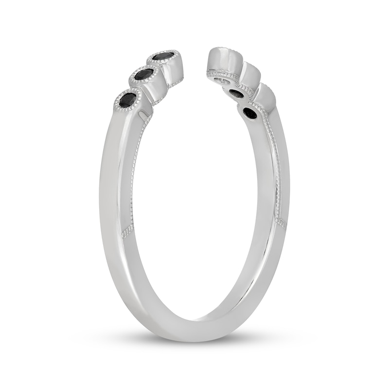 Main Image 2 of Neil Lane Black Diamond Open-Shank Anniversary Ring 1/10 ct tw 14K White Gold