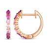 Thumbnail Image 3 of Le Vian Strawberry Ombré Sapphire Hoop Earrings 14K Strawberry Gold