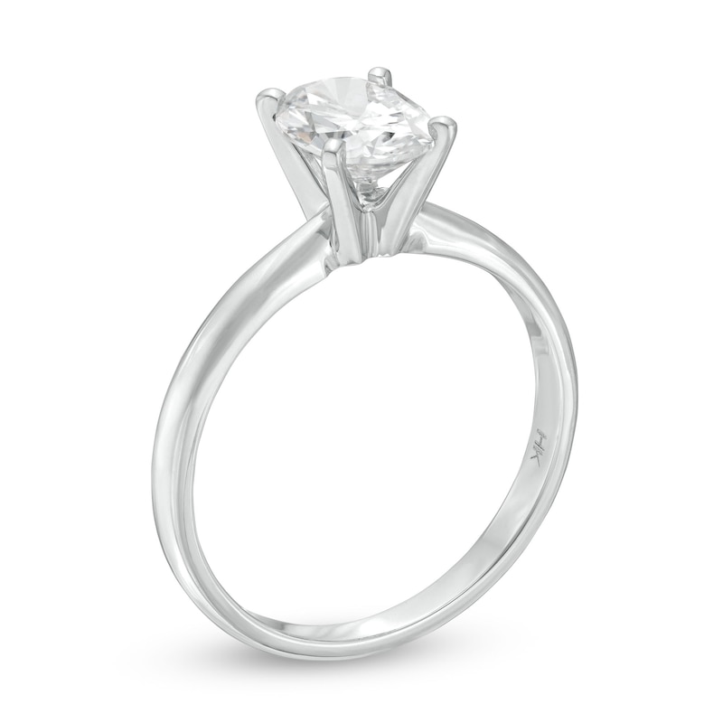 Main Image 3 of Now + Forever Oval-Cut Diamond Solitaire Engagement Ring 1-1/2 ct tw 14K White Gold (I/I1)