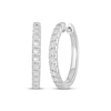 Thumbnail Image 1 of KAY Signature Collection Lab-Grown Diamond Hoop Earrings 1/2 ct tw 10K White Gold