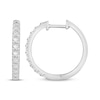 Thumbnail Image 3 of KAY Signature Collection Lab-Grown Diamond Hoop Earrings 1/2 ct tw 10K White Gold