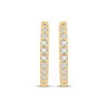 Thumbnail Image 2 of KAY Signature Collection Lab-Grown Diamond Hoop Earrings 1/2 ct tw 10K Yellow Gold
