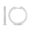 Thumbnail Image 3 of KAY Signature Collection Lab-Grown Diamond Hoop Earrings 1/4 ct tw 10K White Gold