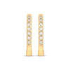 Thumbnail Image 2 of KAY Signature Collection Lab-Grown Diamond Hoop Earrings 1/10 ct tw 10K Yellow Gold