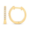 Thumbnail Image 3 of KAY Signature Collection Lab-Grown Diamond Hoop Earrings 1/10 ct tw 10K Yellow Gold