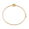 Thumbnail Image 3 of Italian Brilliance Diamond-Cut Panther Head Bangle Bracelet 14K Yellow Gold