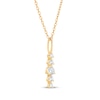 Thumbnail Image 2 of STUDIO BY KAY Lab-Grown Diamond Drop Necklace 1/4 ct tw 24K Yellow Gold Vermeil Sterling Silver 18"