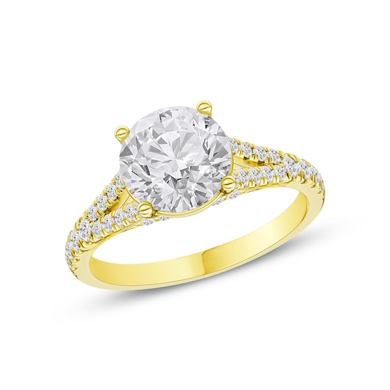Now + Forever Pave Natural Diamond Engagement Ring Setting 3/8 ct tw 18K Gold
