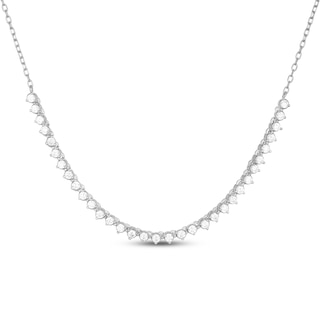 Rocksbox The Everyday Lab-Grown Diamond Half Tennis Necklace 1/2 ct tw Sterling Silver 19"