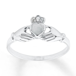 Claddagh Ring 14K White Gold