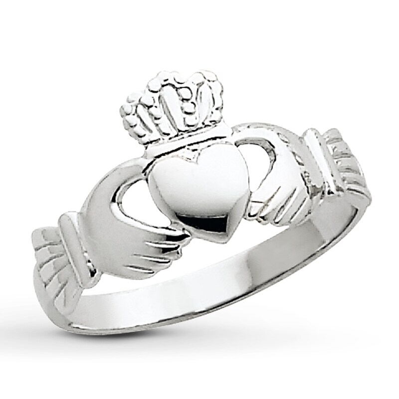 Claddagh Ring 14K White Gold Kay