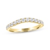 THE LEO Ideal Cut Round-Cut Diamond Wedding Band 1/2 ct tw 14K Yellow Gold
