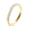 THE LEO Ideal Cut Round-Cut Diamond Wedding Band 1/2 ct tw 14K Yellow Gold