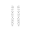 Thumbnail Image 2 of KAY Lab-Grown Diamonds Oval Hoop Earrings 1 ct tw 14K White Gold