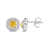 Thumbnail Image 3 of Le Vian Sunny Yellow Diamond Earrings 5/8 ct tw 14K Two-Tone Gold