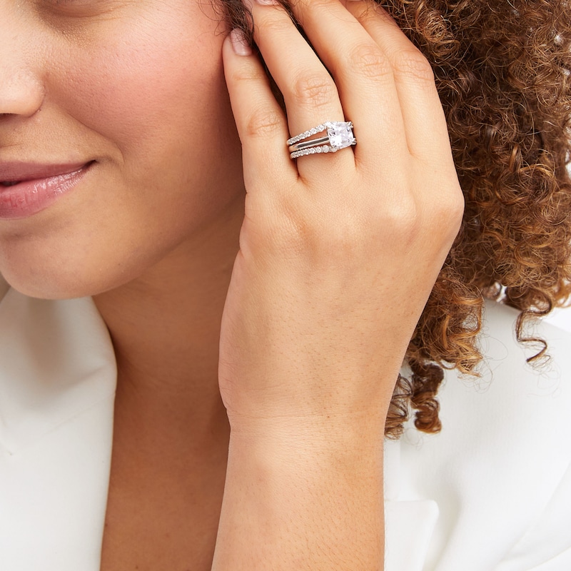 Main Image 3 of THE LEO Diamond Enhancer Ring 3/4 ct tw Round-cut 14K White Gold